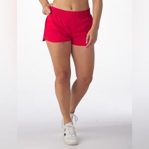 Glyder Running Short: Cherry Red Workout Athletic Shorts